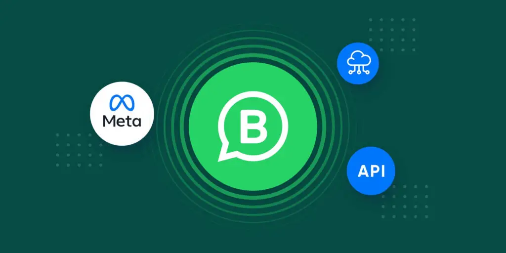 WhatsApp Business Cloud API dashboard with business automation chatbot